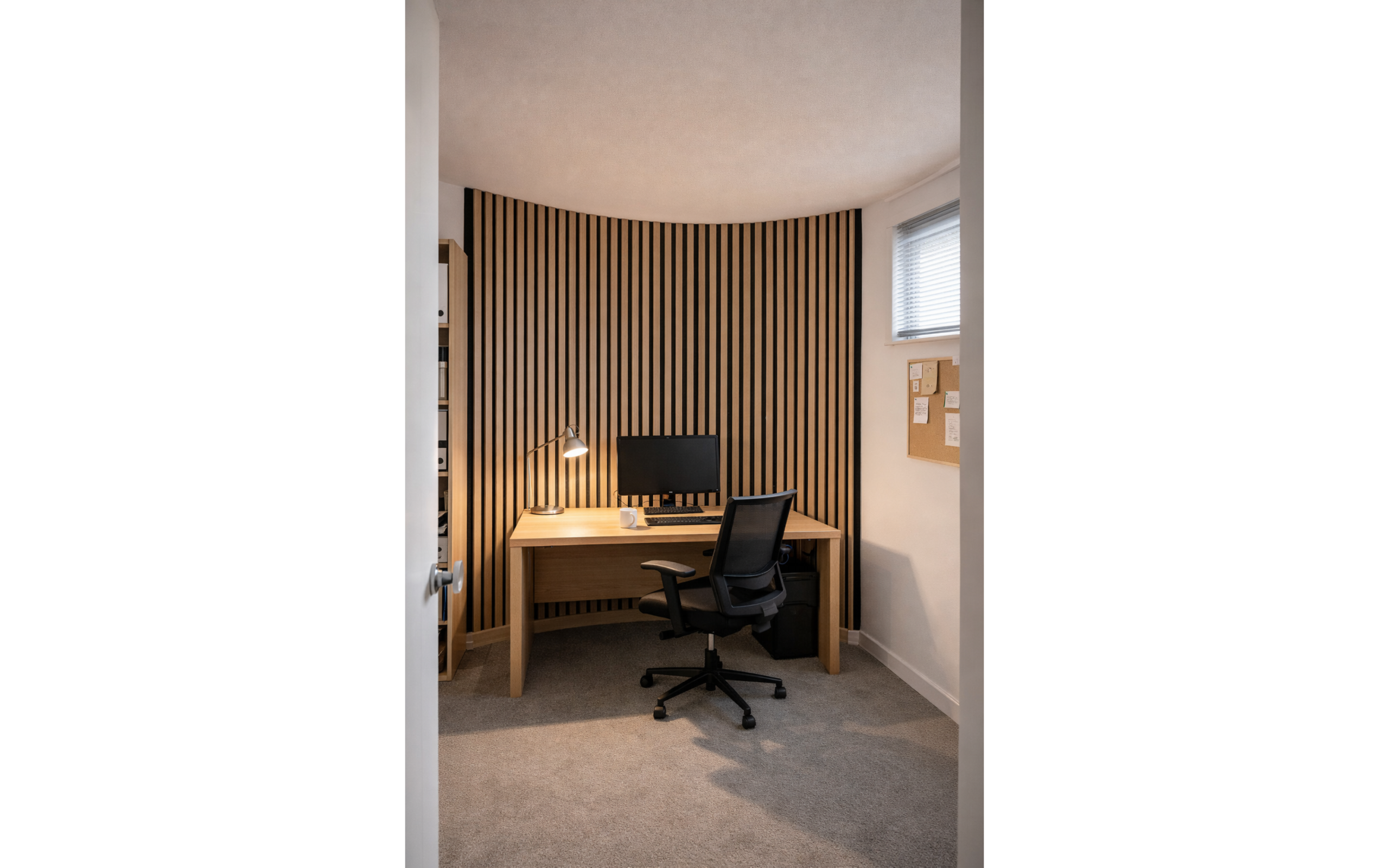 Panou acustic flexibil stejar 600x2600 - imagine 2