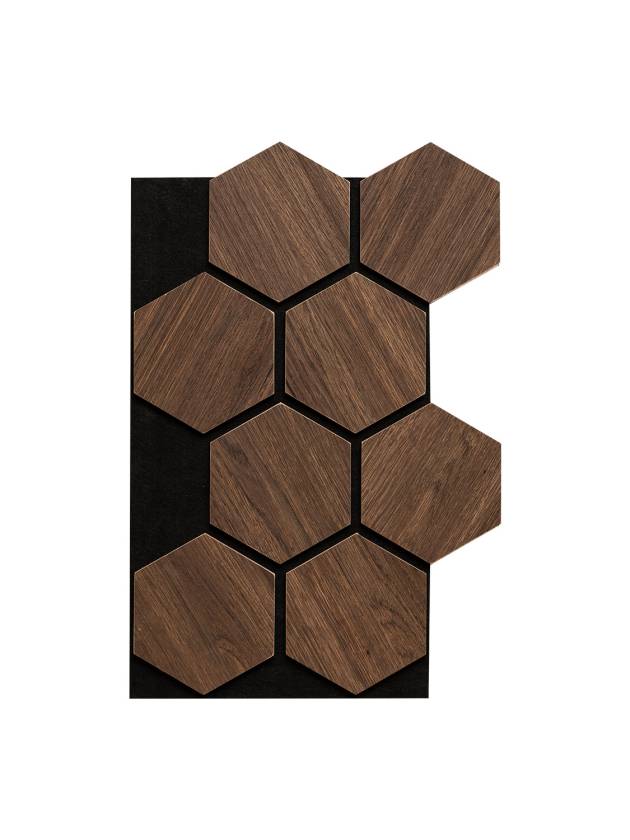 Set panou acustic hexagon nuc 30 x 52 cm