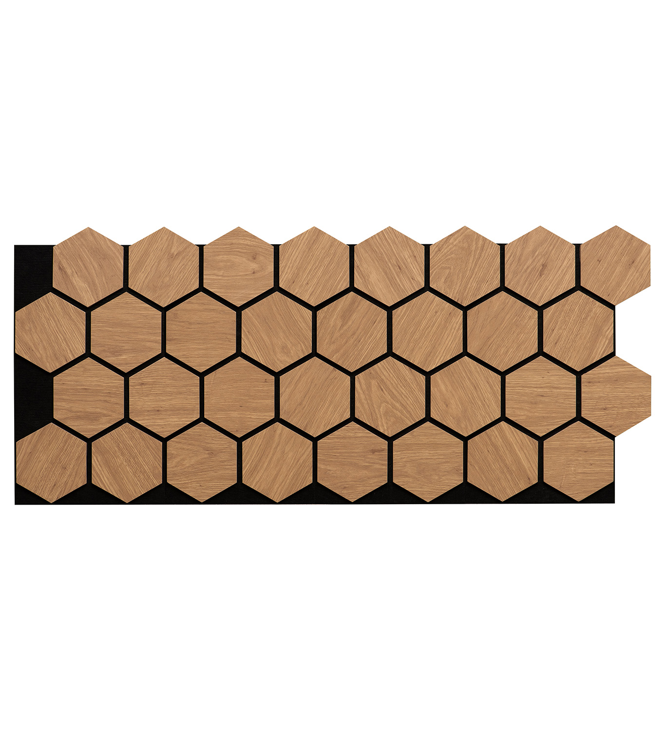 Set panou acustic hexagon stejar 30 x 52 cm - imagine 2