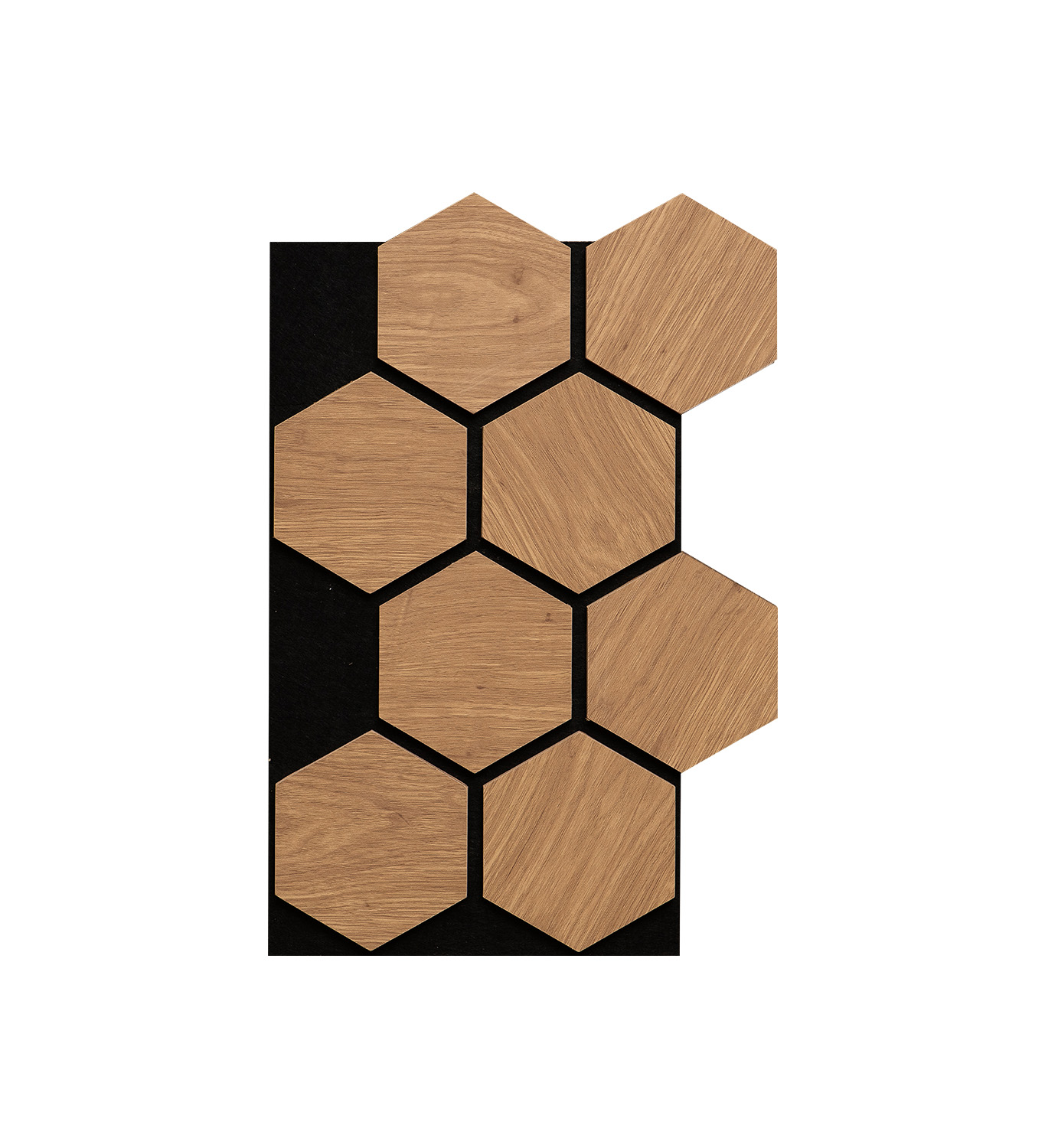 Set panou acustic hexagon stejar 30 x 52 cm